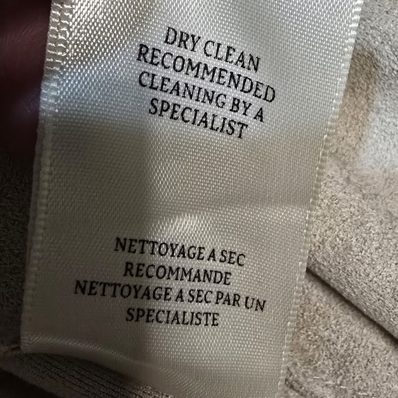 FREE PEOPLE X BLANK NYC Vegan Suede Wrap Trench Coat Iced Chai Women XL NWT - Picture 11 of 16